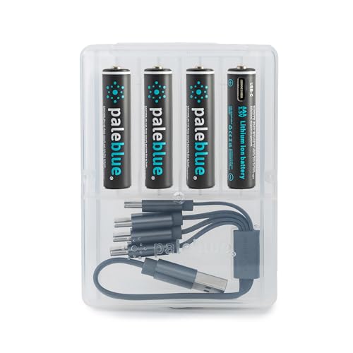 Recargas PALEBLUE Rechargeable USB AAA 1.5V 750mAh x4 PALEBLUE - Baterias de uso geral - recarga, usb, AAA, 750mAh