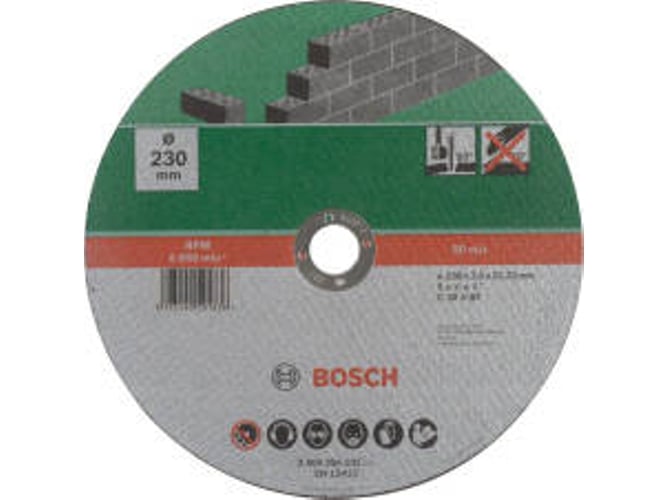 Disco de Corte BOSCH Ø 230 mm para Pedra Bosch - Lâminas de serra - disco, corte, bosch, pedra, diâmetro, espessura