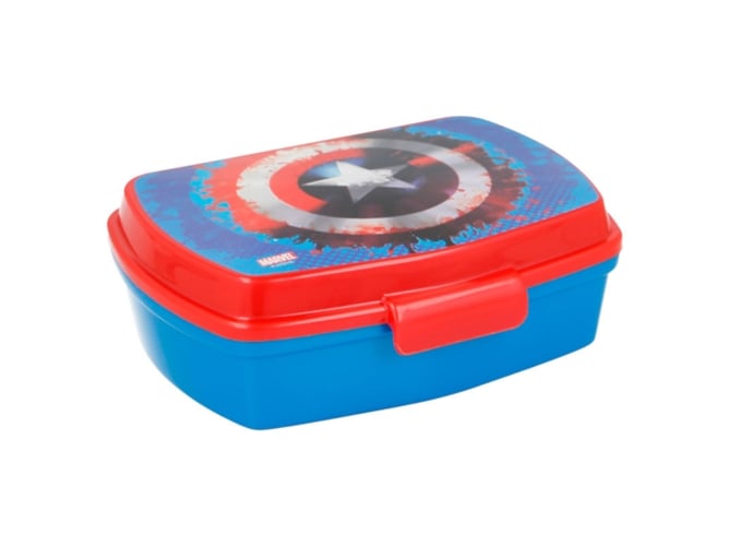 Sandwichera Marvel Capitão América (Idade Mínima Recomendada: 3 anos) Avengers - Lancheiras e sacos - sandwich, marvel, capitão américa, alumínio