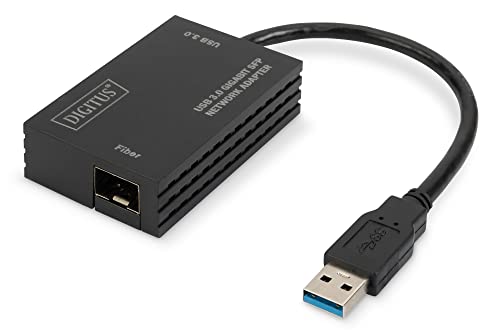 Adaptador de gênero DIGITUS DN-3026 (USB-A - SFP) Digitus - Placas e adaptadores de rede - sfp +, gigabit ethernet, usb a, lan