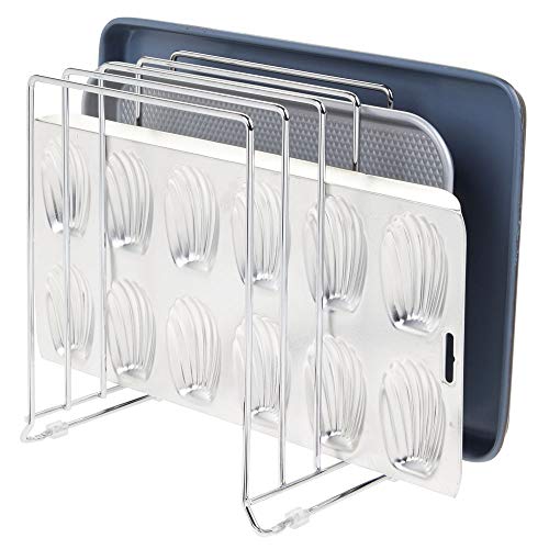 Suporte para panelas mDesign 800006 Prateado mDesign - Organizadores de cozinha - panelas, prateado