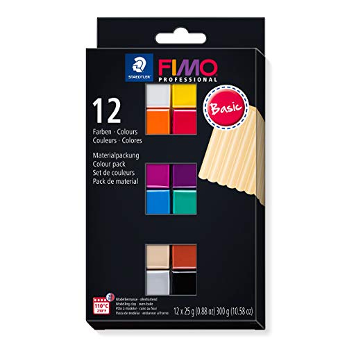 Plasticina STAEDTLER Modelador de Fogo (Multicor - 5 Unidades) Staedtler - Materiais de cerâmica e escultura - multicor, fimo professional, semicirculos, cores básicas