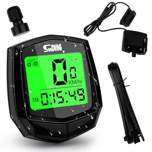 Ciclocomputador Digital com Velocimetro de Bicicleta Ciclocomputer 14 Funções TALIFOCA - Peças para bicicletas - velocimetro digital, 14 funções, display LCD, bateria CR2032