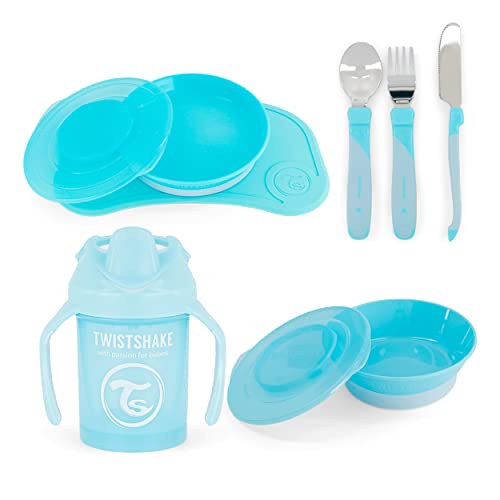 Conjunto de Refeição TWISTSHAKE All-In-Need Mealtime Kit Twistshake - Jogos de jantar - prato, copo, talheres, click mat mini