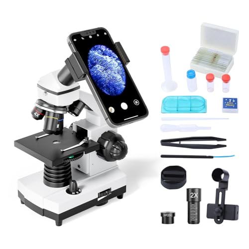 Microscópio MONOCTO (100 - 2000x) para Estudantes MAXLAPTER - Microscópios - 100-2000x, estudantes