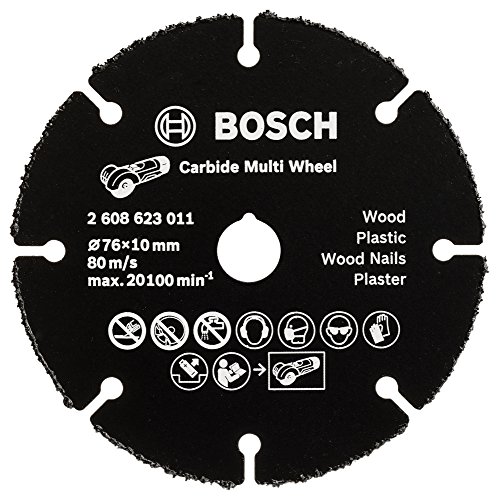 Disco de Corte para Rebarbadora BOSCH 2 608 623 011 Bosch - Lâminas de serra - disco corte, rebarbadora bosch, 2 608 623 011, 7,6 cm, 10 mm, preto