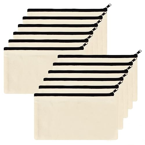 Bolsas de Algodão com Creme 12 Peças (Recondicionado Como Novo) wiksite - Bolsas de cosméticos e toucador - algodão, creme, 12 peças