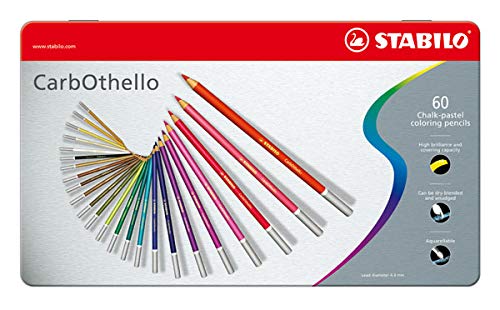 Lápis de Cor STABILO Pastel 60 (Multicor) Stabilo - Pasteis de cera - pastel, multicor, ponta seca