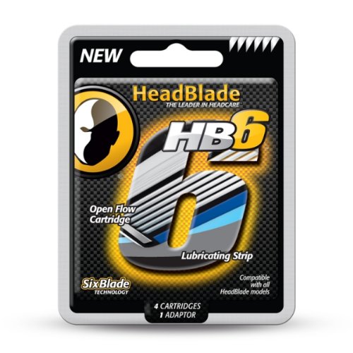 Cabeça para Máquina de Barbear HEADBLADE 4 Peças Headblade - Lâminas e navalhas de barbear - cabeça, máquina barbear, headblade, 4 peças