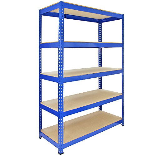 Prateleira de armazenamento MONSTER RACKING Q-RAX Monster Racking - Prateleiras industriais - sem parafusos, muito espaço, 1200x500x1825mm