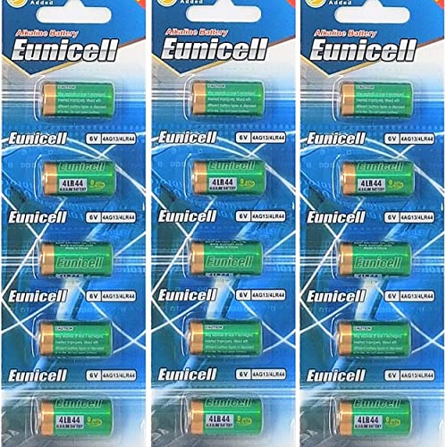 Pilhas Alcalinas 4Lr44 6V 15 Unidades (3 Blister de 5 Pilhas) Eunicell - Baterias de uso geral - 1,5 V, 6v, 15 unidades, 600 mah, alcalino