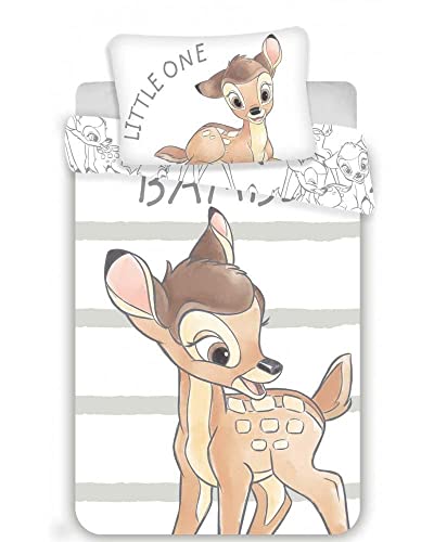 Conjunto edredões DISNEY Baby Bambi (Algodão - 80x135cm) Jerry Fabrics - Capas de edredão - conjunto, edredao, disney, baby bambi, algodão