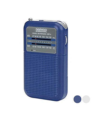 Rádio DAEWOO DRP-8 (Azul - Digital - FM/AM - Pilhas) Daewoo - Áudio - digital, fm/am, antena telescópica, indicador LED