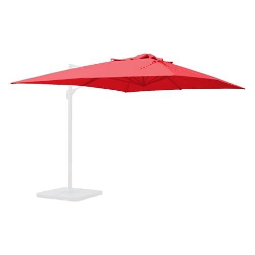 Toldo Suplementar SWEEEK para Guarda-Sol Redonda (Laranja) SWEEEK - Móveis de exterior - poliéster, resistente ao vento, 240 g/m², 300x400 cm