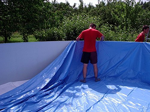 Lâminas para Piscinas HOMCOM | 360x120cm - Azul poolfolien.eu - Móveis de exterior - 360x120cm, azul, raios uv, piscinas redondas