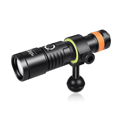 Luz Submarina ORCATORCH D530V (1200 Lumens) ORCATORCH TECHNOLOGY LIMITED - Iluminação para câmeras de vídeo - 1200 lumens, 15 metros, branco cálido, 12° alcance