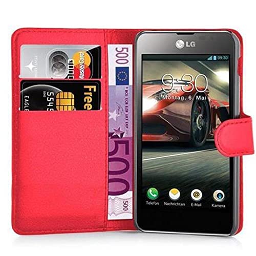 Capa para LG F5 / Lucid 2 Vermelho (Acessório Informática e Tel.) CADORABO - Capas para telemóveis - capa, lg f5, lucid 2, vermelho, acessorio informatica, couro