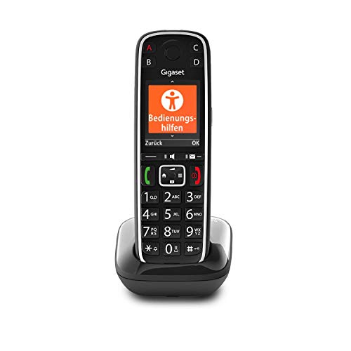 Telefone GIGASET E720 Analógico/Dect Preto Gigaset - Telefonia - analógico, dect, preto, deficiência auditiva