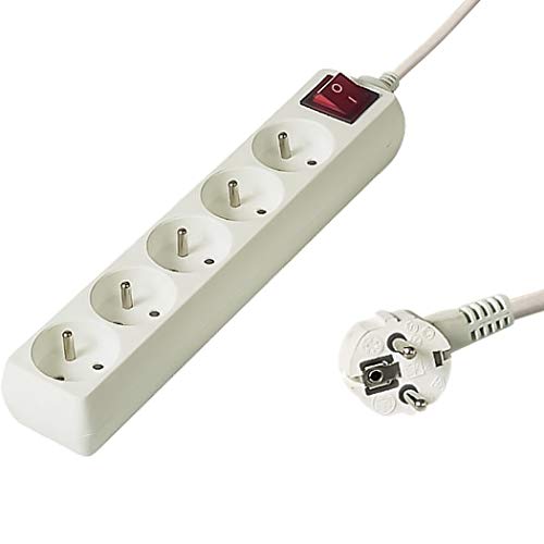 Premium Cord PP5K-07 extensão elétrica 7 m 5 tomada(s) CA Branco PremiumCord - Fios de extensão - extensão elétrica, 5 tomada(s), 7m, branco