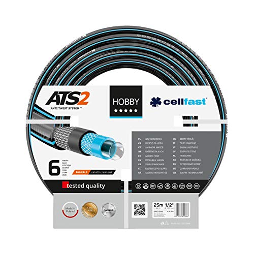 Mangueira de jardim Cellfast 43578 | Azul, Amarelo Cellfast - Mangueiras pneumáticas - 6 m, pvc, poliéster, ats2
