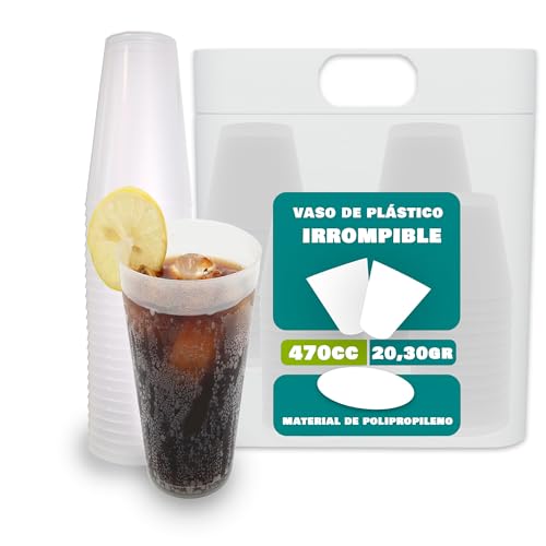 Vaso Prieto Larrey 100 Unidades 470 Ml Prieto Larrey - Cozinha & sala de jantar - plástico, 470 ml, preto, 100 unidades