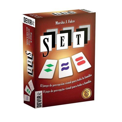 Jogo de tabuleiro DEVIR Set (Idade mínima recomendada: 6 anos) Devir - Jogos de tabuleiro - jogo de lógica, 81 cartas, 6 anos