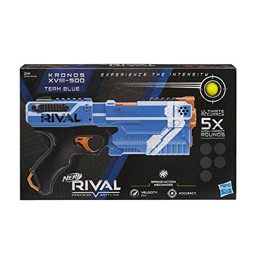 Lançador NERF Rival Kronos (Idade Mínima: 8 anos) Nerf - Brinquedos - precisão, potência, compacto, 5 bolas