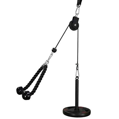 Kit de Treino com Cabos e Poleas para Tríceps LFJ - Acessórios para máquinas de levantamento de peso e bancos de exercício - treino, cabos, poleias, triceps, aço inoxidável