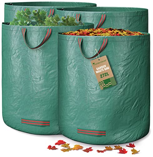 Sacos de Lixo GARDENGLOSS com Correias (4 Un) GardenGloss GmbH - Sacolas de lixo - resistente, durável, transportáveis, fácil de usar