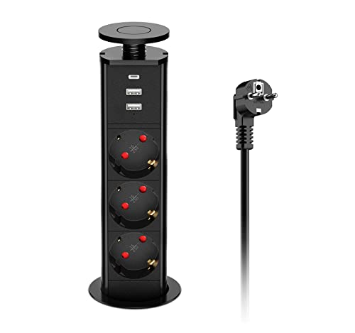 Extensão Elétrica OHUO 3 tomadas + 2 USB (1.8m) Ohuo - Fios e cabos elétricos - 3 tomadas, 2 usb, 1.8m, compacto