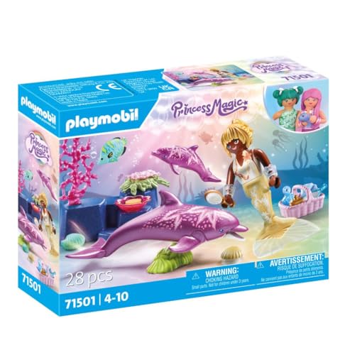 Playmobil Princess Magic 71501 (Idade Mínima Recomendada: 3 anos) PLAYMOBIL - Conjuntos de brinquedos - princesa, tubarão, peixe, barco