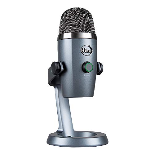 Microfone BLUE MICROPHONES Yeti Nano Cinzento Logitech - Microfones - microfone, yeti nano, cardioide, 20-20000 Hz
