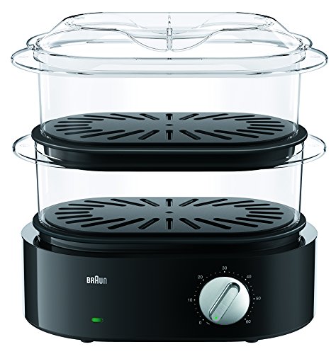 Máquina de Cozinha a Vapor BRAUN FS 5100 (850 W) Braun - Cozedores de alimentos a vapor - 850 W, vapor, preto