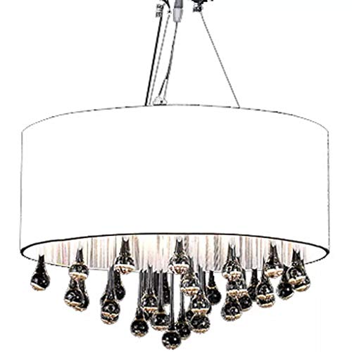Candeeiro de Teto VIDAXL Glass (Branco - E27 x 1 - Vidro e metal) vidaXL - Luminárias Decorativas - glass, branco, e27, 85 cristais