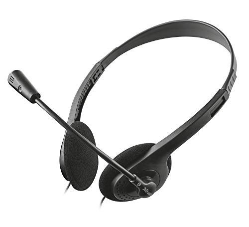 Auscultadores com Microfone TRUST GXT 240 Chat Trust - Fones de ouvido e headsets - microfone, ultraligeros, ajustável, alta sensibilidade