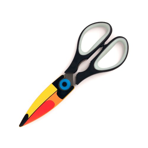 Tesoura de Metal KIKKERLAND Tucano (Multicor) Kikkerland - Tesouras de cozinha - metal, multicor