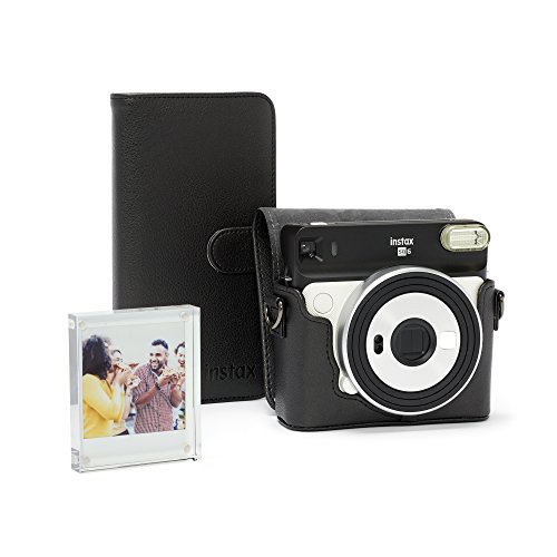 Kit Fujifilm Instax SQ6 Accessory Pack Preto Fujifilm - Câmeras - estuche, Álbum Fotográfico, quadro em acrílico, suporte magnético