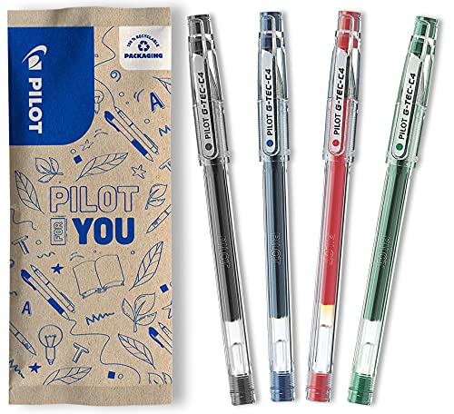 Ponta para Caneta PILOT C4 Gel Preto e Azul e Vermelho Pilot - Canetas - preto, azul, vermelho, recarregável