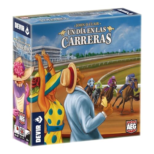 Jogo de tabuleiro DEVIR A un día en las carreras Devir - Jogos - corridas de cavalos, dados, apostas, cavalos