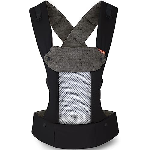 Mochila BECO 8 Hybrid (Preto - Poliéster - 50x35x15 cm) Beco Baby Carrier - Móveis para bebês e crianças pequenas - 2 fraldas, fecho éclair, pega removível, alça ajustável