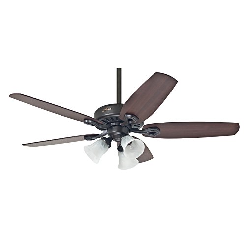 Ventoinha de Teto HUNTER Builder Plus Bronze (3 velocidades - 132 cm) Hunter - Luminárias Decorativas - 3 velocidades, 132 cm, bronze, reversível