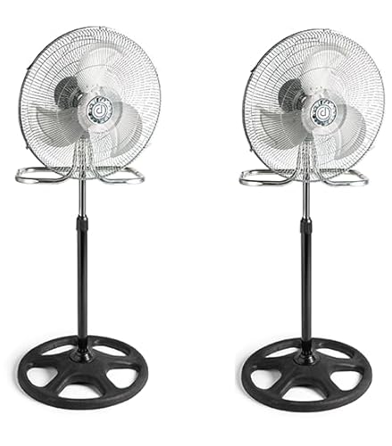 Ventoinha de Pé Dupi 3 Funções em 1 | 3 velocidades | 50 cm | 55 W | Preto, Cromo DUPI - Ventiladores - 3 funções, 3 velocidades, 50 cm, 55 W