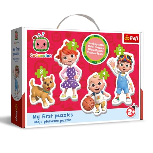 Puzzle TREFL Cocomelon 4 Grandes Formas (Idade Mínima: 2) Trefl - Quebra-cabeças - puzzle, madeira, 4 formas, cores, animais