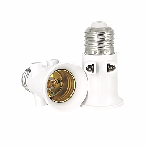 Adaptador de Energia YINZPLUS 2 Peças (E27 - E27) Led-tech - Tomadas e soquetes de energia - lanterna, plástico, preto, resistente à água