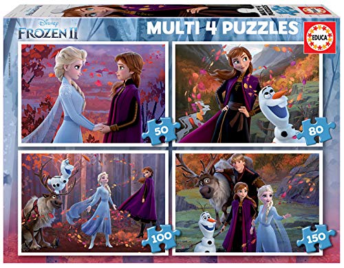 Jogo Educa Borrás MultiPuzzle Frozen (Idade Mínima: 5 Anos - 36 Peças) EDUCA - Quebra-cabeças - frozen, multi-puzzle, idade mínima 5 anos, 36 peças