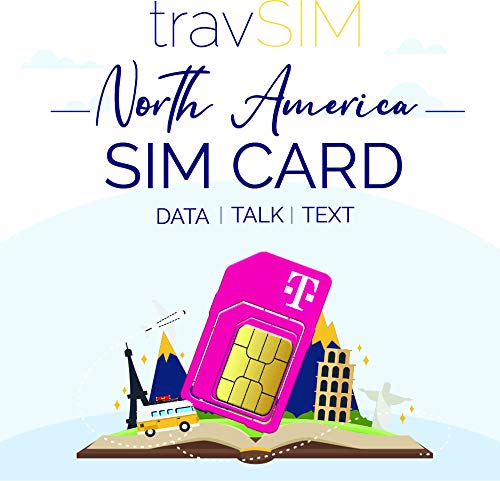 Cartão de Memória SIM T-Mobile Prepaid Norteamérica (Estados Unidos, Canadá e México) - 50 GB US, 5 GB CA & MX T-Mobile - Cartões pré-pagos e cartões sim para celular - sim, prepaid, norteamérica, 50 GB, 5 GB