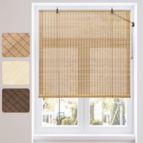 Estores WOLTU 01-0010 (Cinzento - Poliéster - 60 x 160 cm) WOLTU - Conjuntos de móveis de quarto - bambu, 60 x 160 cm, poliéster