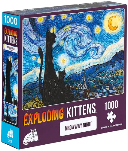 Puzzle de Madeira EL GRAN JUEGO Exploiting Kittens (Idade Mínima: 14) EXPLODING KITTENS - Quebra-cabeças - puzzle, madeira, 6 peças, animais, tabuleiro
