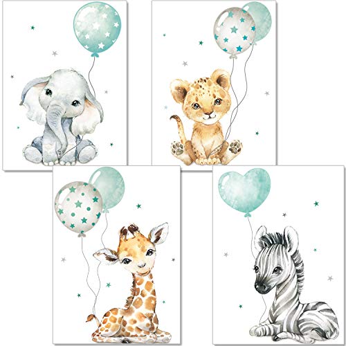Conjunto de Posters ARTPIN Jungle Animals artpin - Pósteres, impressões e arte visual - conjunto, posters, artpin, jungle animals, selva, papel 300 gr