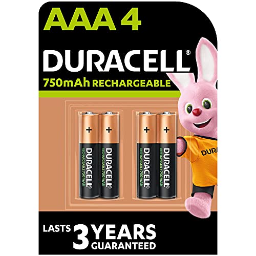 Pilha Recarregável DURACELL HR3-B Household Battery Duracell - Baterias de uso geral - 750 mah, household battery, nimh, preto